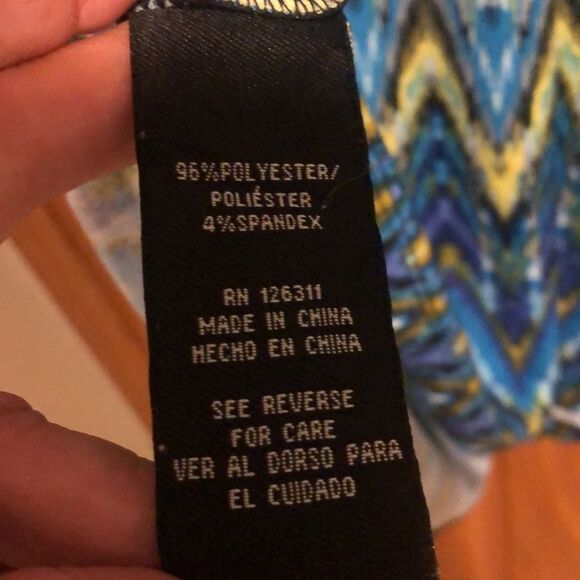 Ronni Nicole Women’s Size 12 Round Neckline Cap Sleeve Printed Summer Dress - Picture 11 of 14